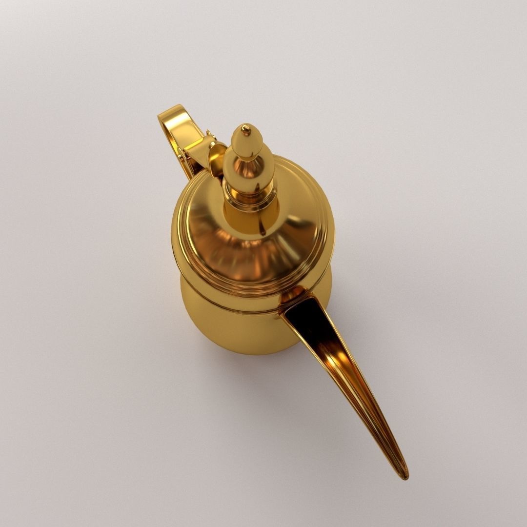 Dallah arabic coffee pot 3D model_1