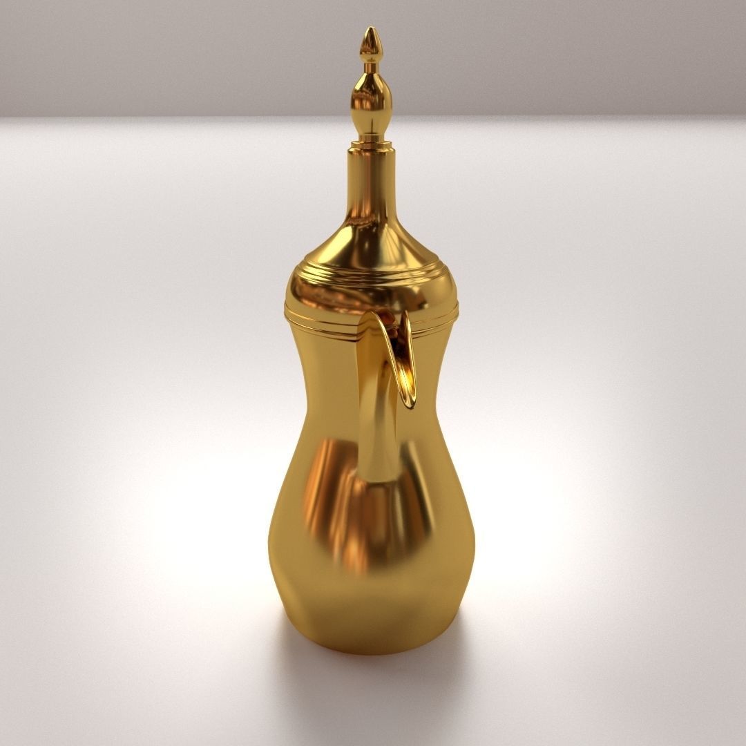 Dallah arabic coffee pot 3D model_2
