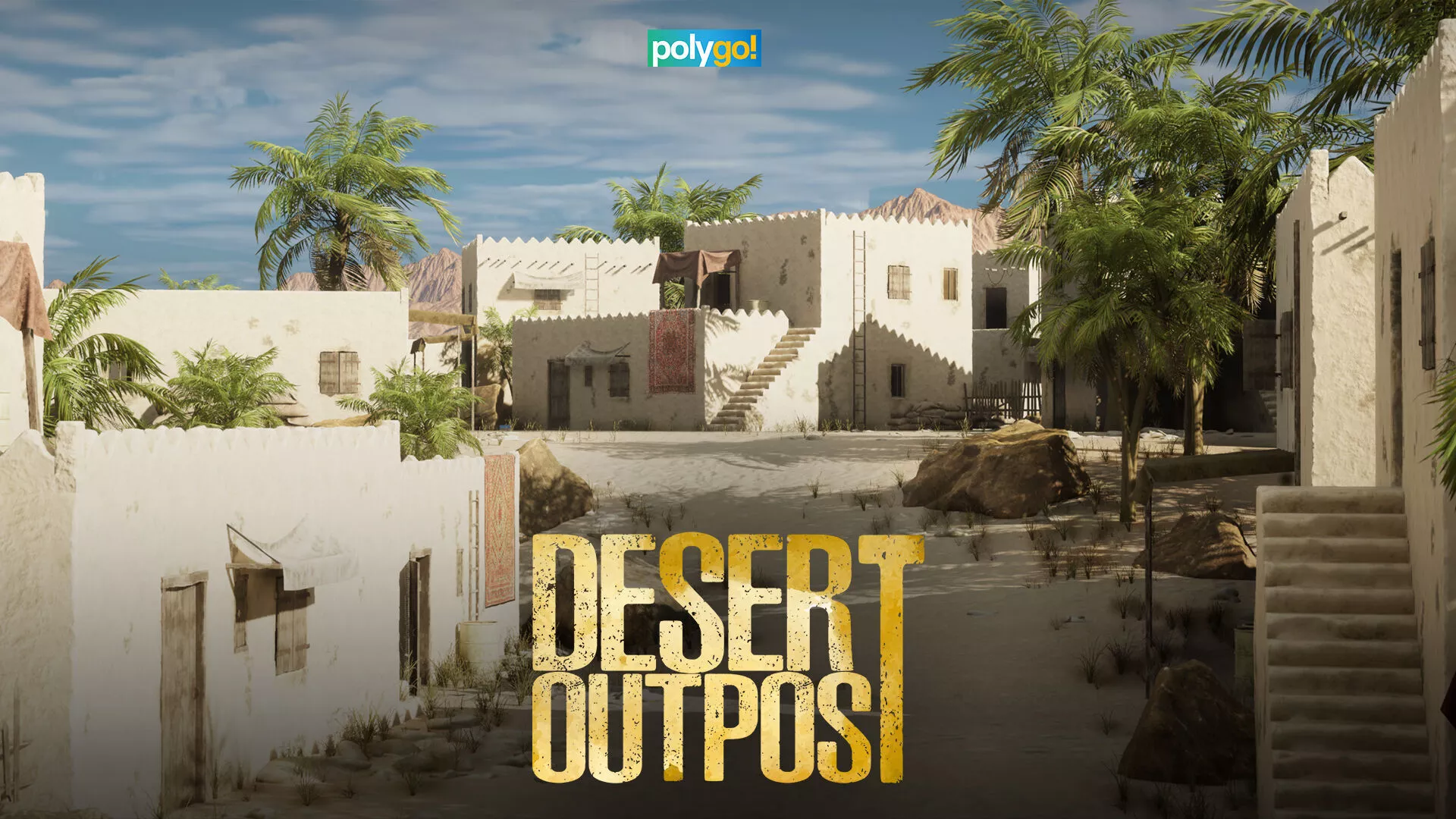 Desert Outpost - Arabian and Persian Village Environment Low-poly 3D model