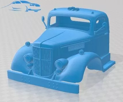 White WC 22 1955 Cabin Truck Printable 3D print model