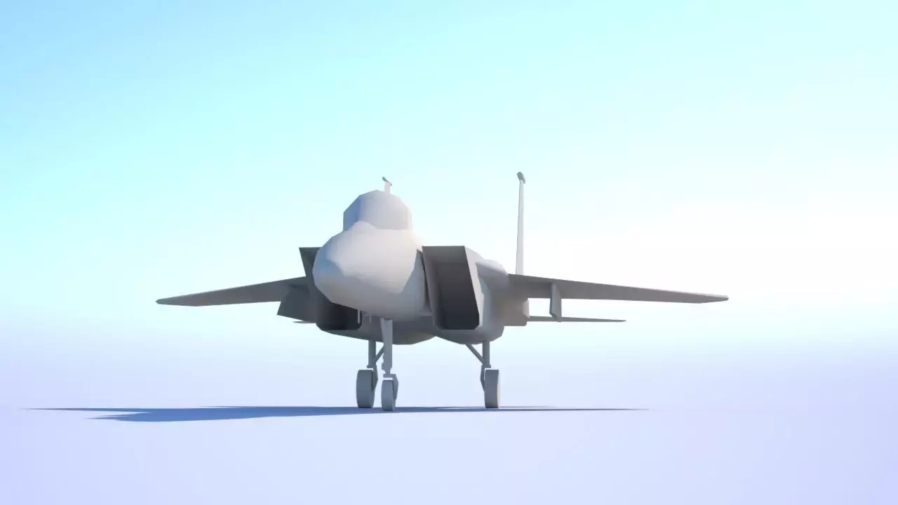 F-15 Eagle Low-poly 3D model