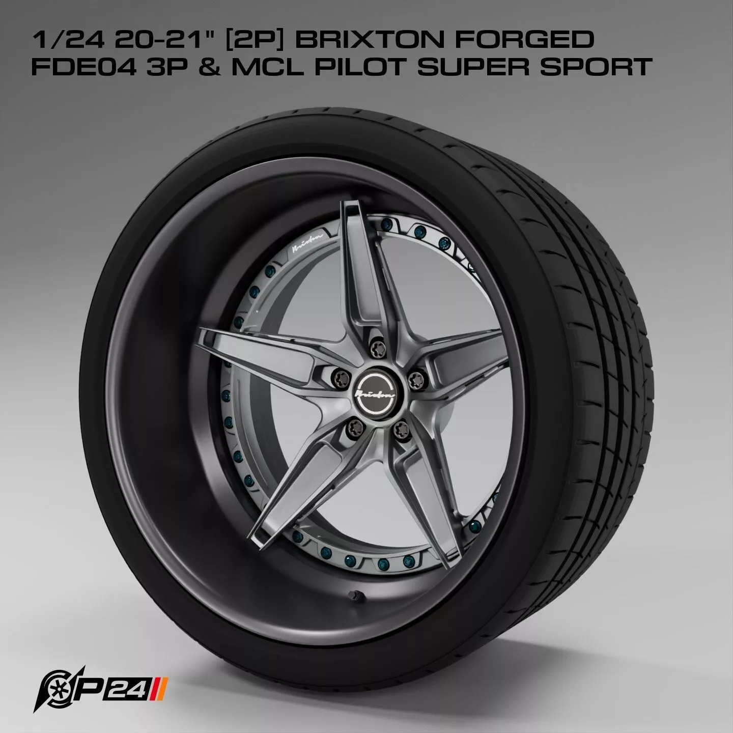 1-24th 20-21 inches 2P Brixton Forged FDE04 3P and MCL Pilot ... 3D print model