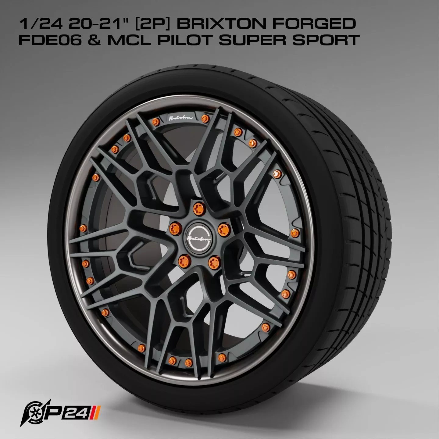 1-24th 20-21 inches 2P Brixton Forged FDE06 and MCL Pilot Sup... 3D print model
