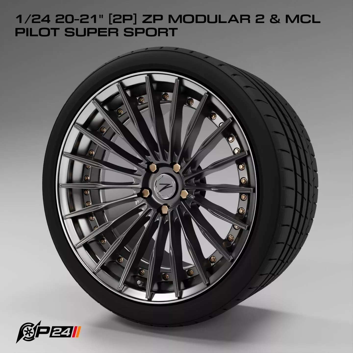 1-24th 20-21 inches 2P ZP Modular 2 and MCL Pilot Super Sport 3D print model