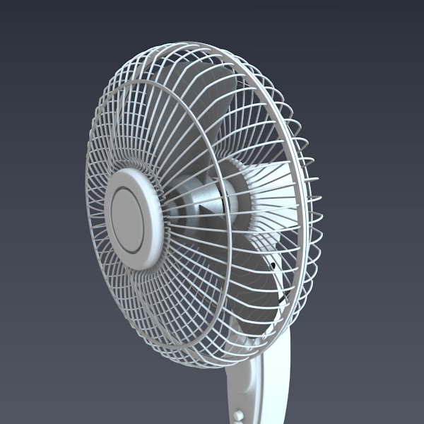 Electric fan 3D model_5