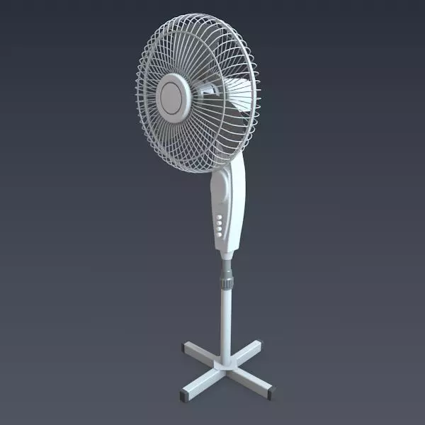 Electric fan 3D model_0
