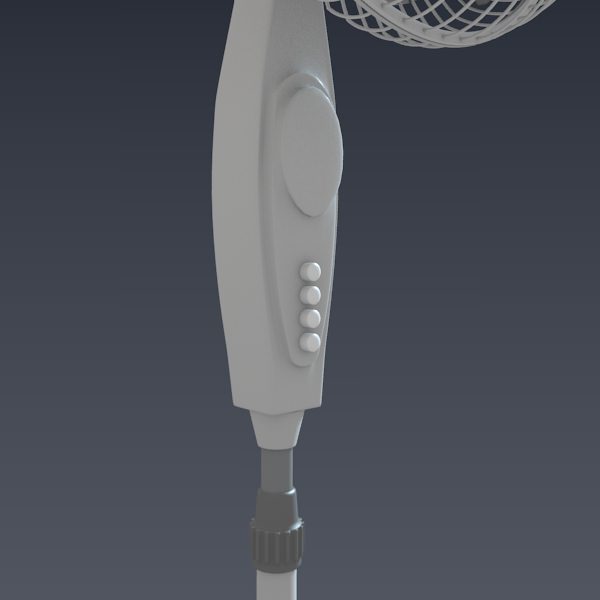 Electric fan 3D model_2