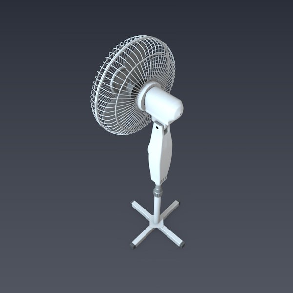 Electric fan 3D model_6