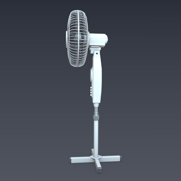 Electric fan 3D model_3