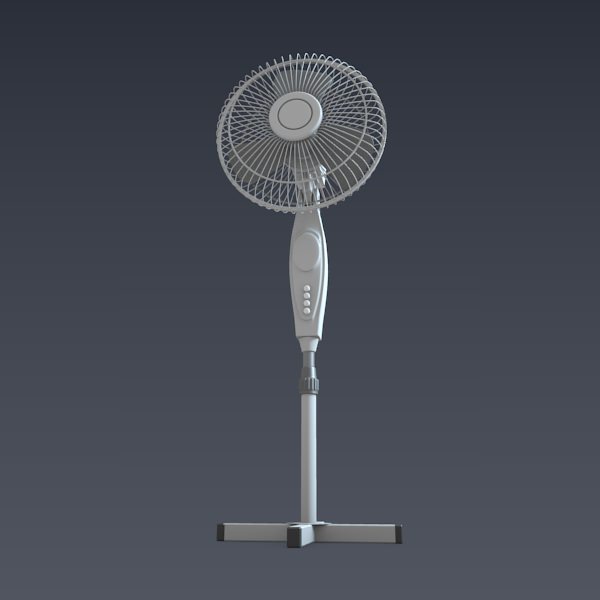 Electric fan 3D model_7