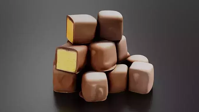 Sponge Candy Piece 3D print model 2