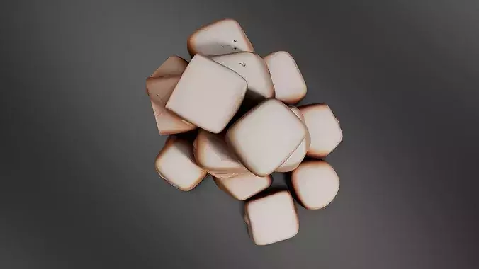 Sponge Candy Piece 3D print model 6
