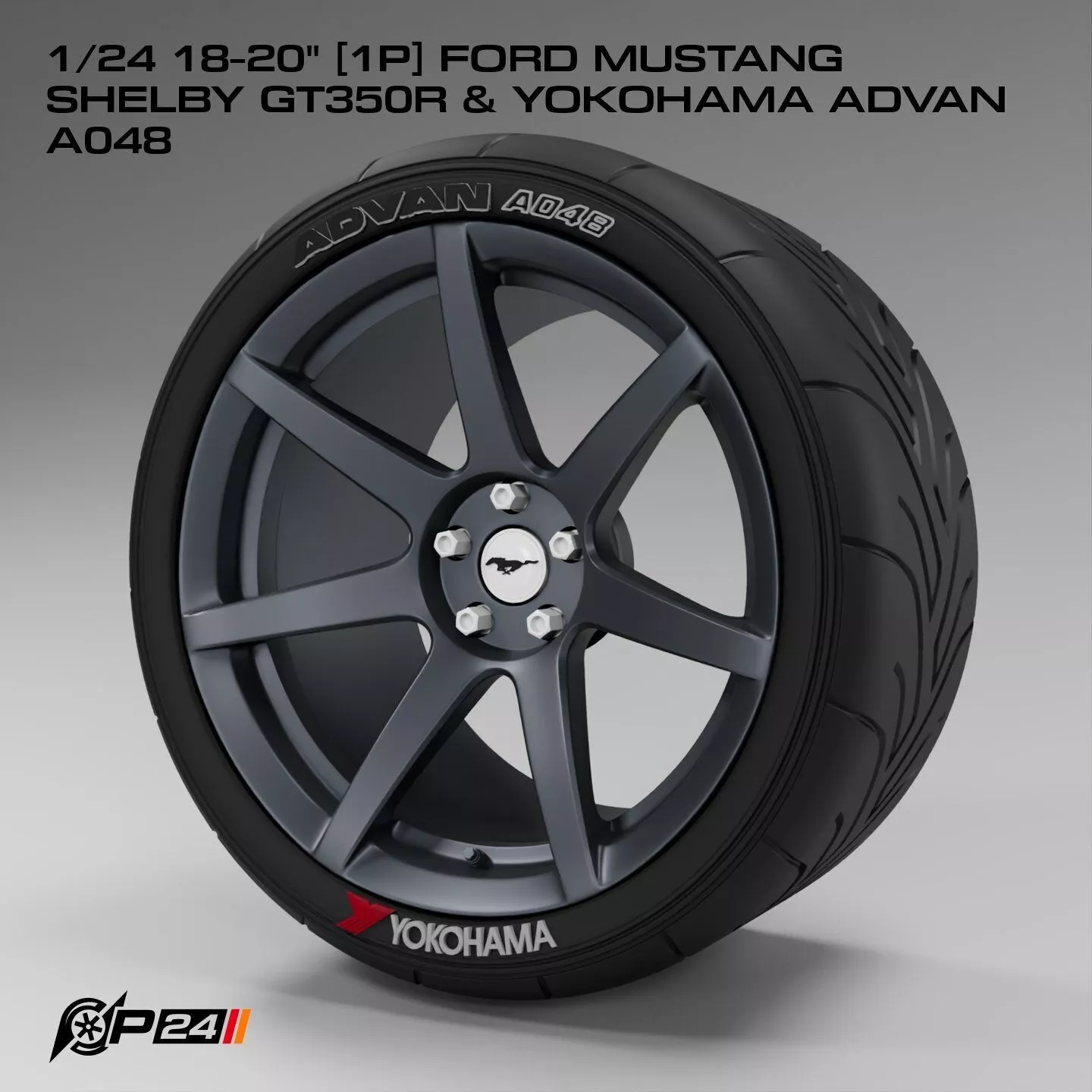 1-24th 18-20 inches 1P Ford Mustang Shelby GT350R and Yokoham... 3D print model