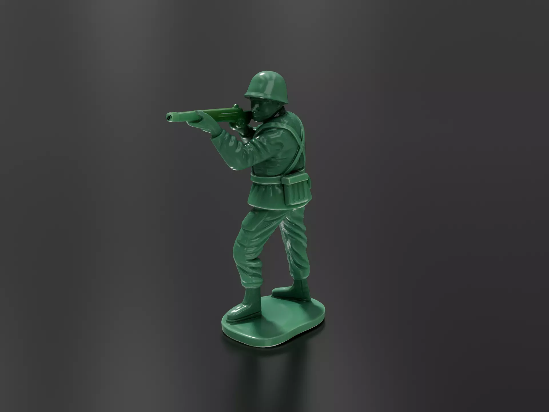 Statue of a rifleman 01 3D print model