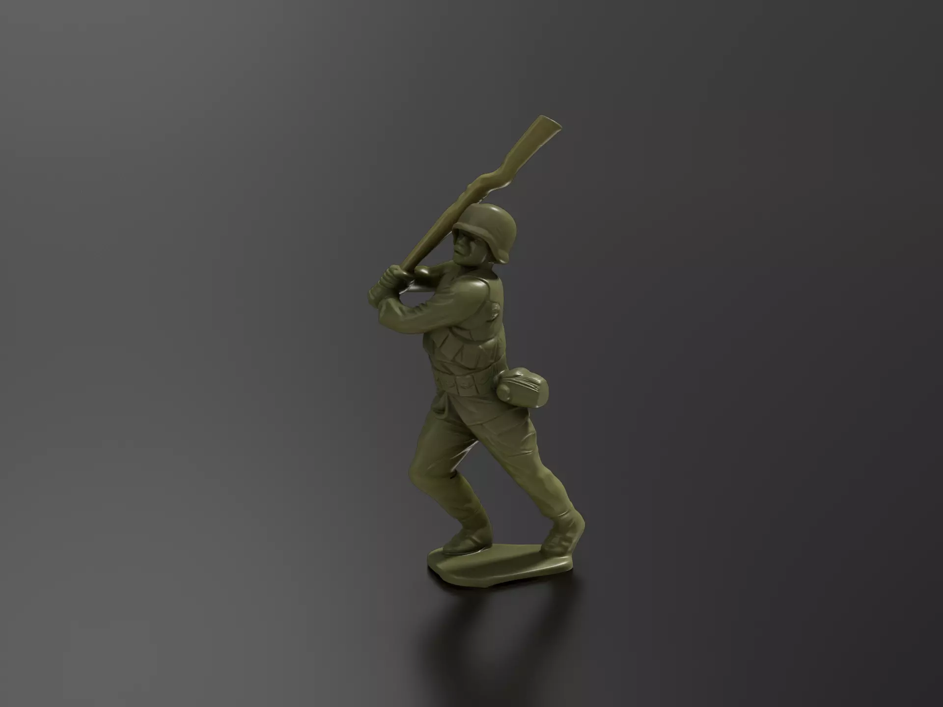 Statue of a rifleman 02 3D print model
