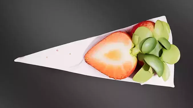 strawberry-cream-cake 3D print model 6