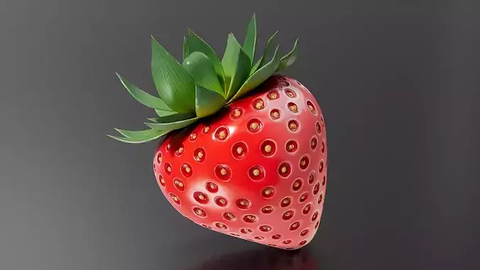strawberry 02 3D print model 4