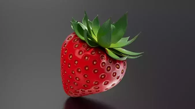 strawberry 02 3D print model 2
