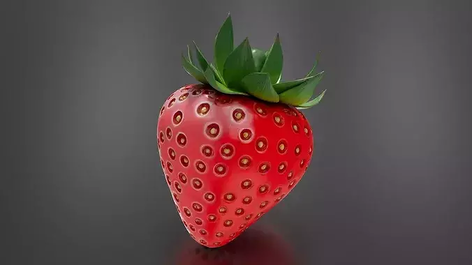 strawberry 02 3D print model 5