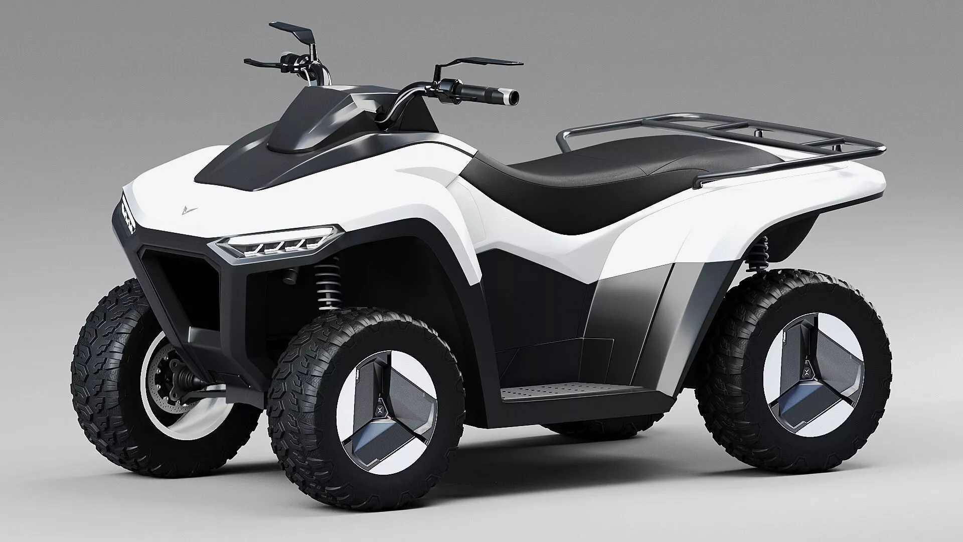 Next-Gen Electric ATV Vehicle Concept Low-poly 3D model