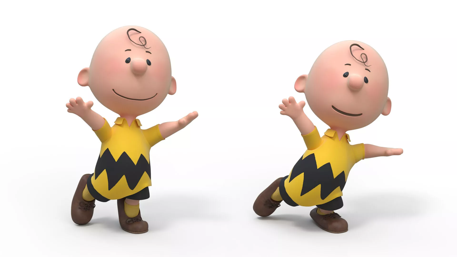 Charlie Brown Rigged for Cinema 4D 3D model