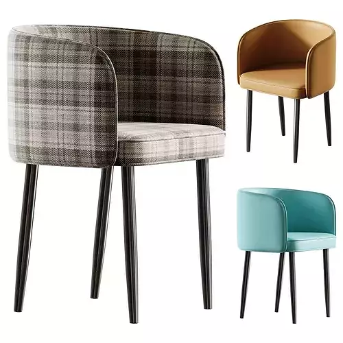 Arm Chair with Imperforate Back 3D model