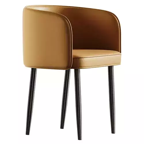Arm Chair with Imperforate Back 3D model 3