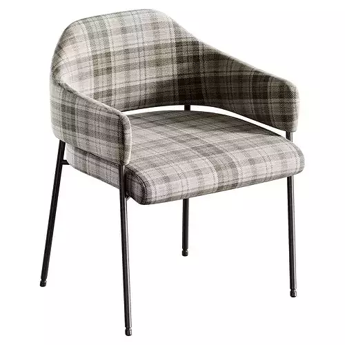 Art Deco Arm Chair 3D model 2