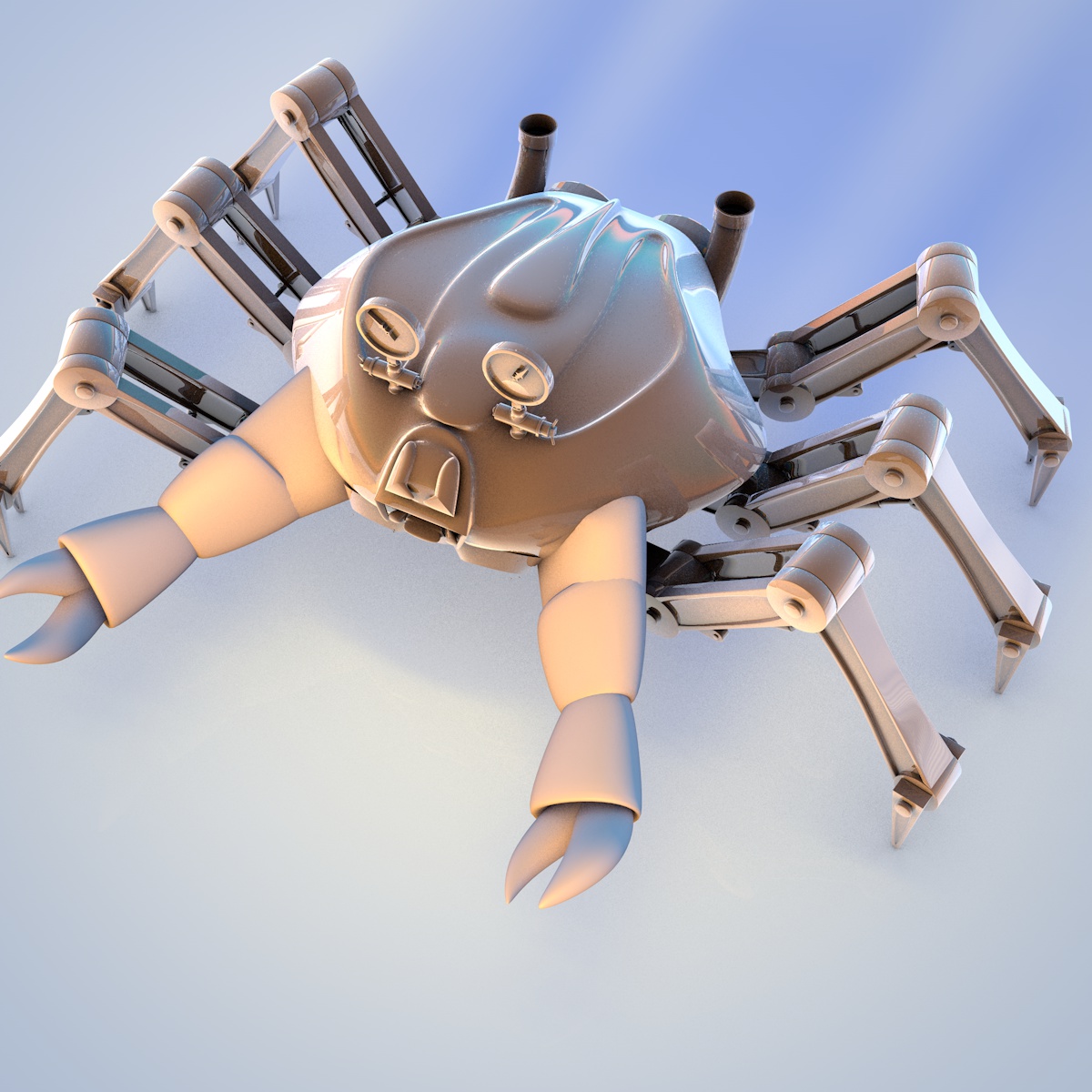 Crab robot 3D model_4