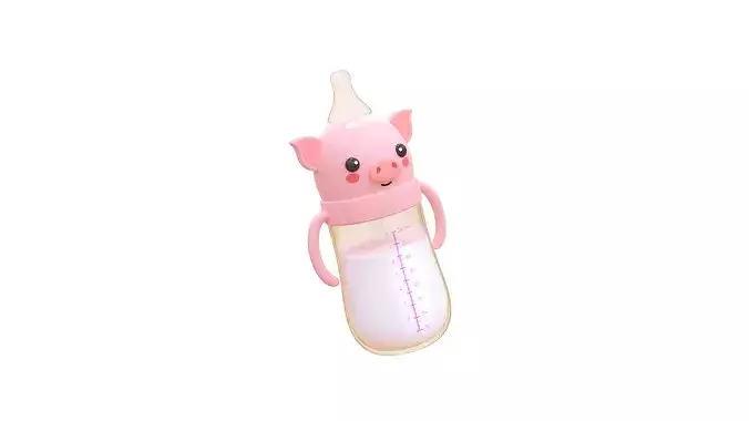 Cute Pig Baby Bottle