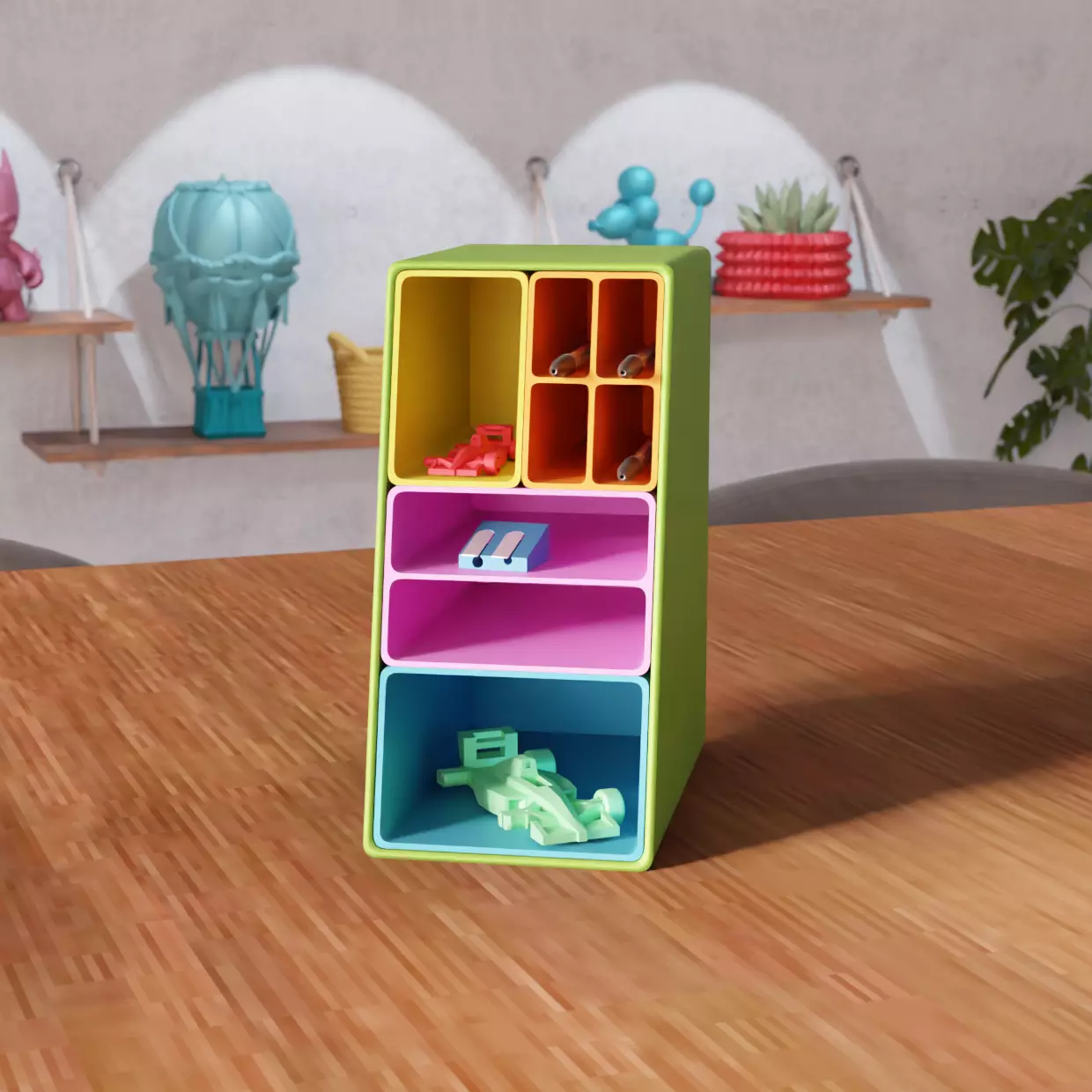 Desk Organizer Modular Storage Caddy - 501 3D print model