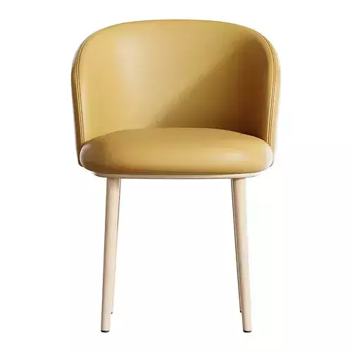 Balanced Outlined Arm Chair 3D model 6