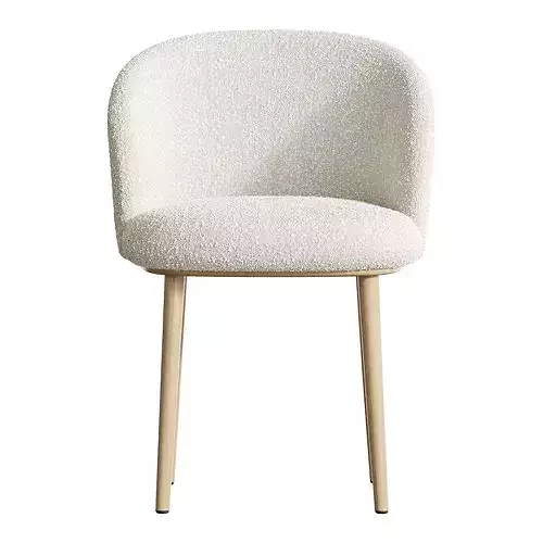 Balanced Outlined Arm Chair 3D model 4