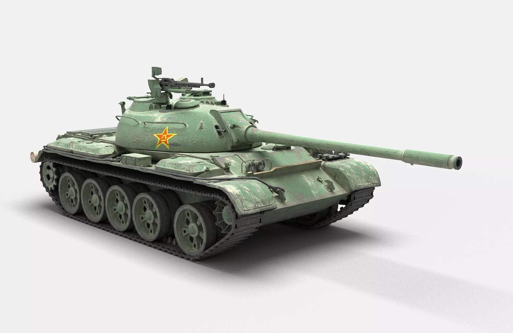 China Type 59 Main Battle Tank 3D model
