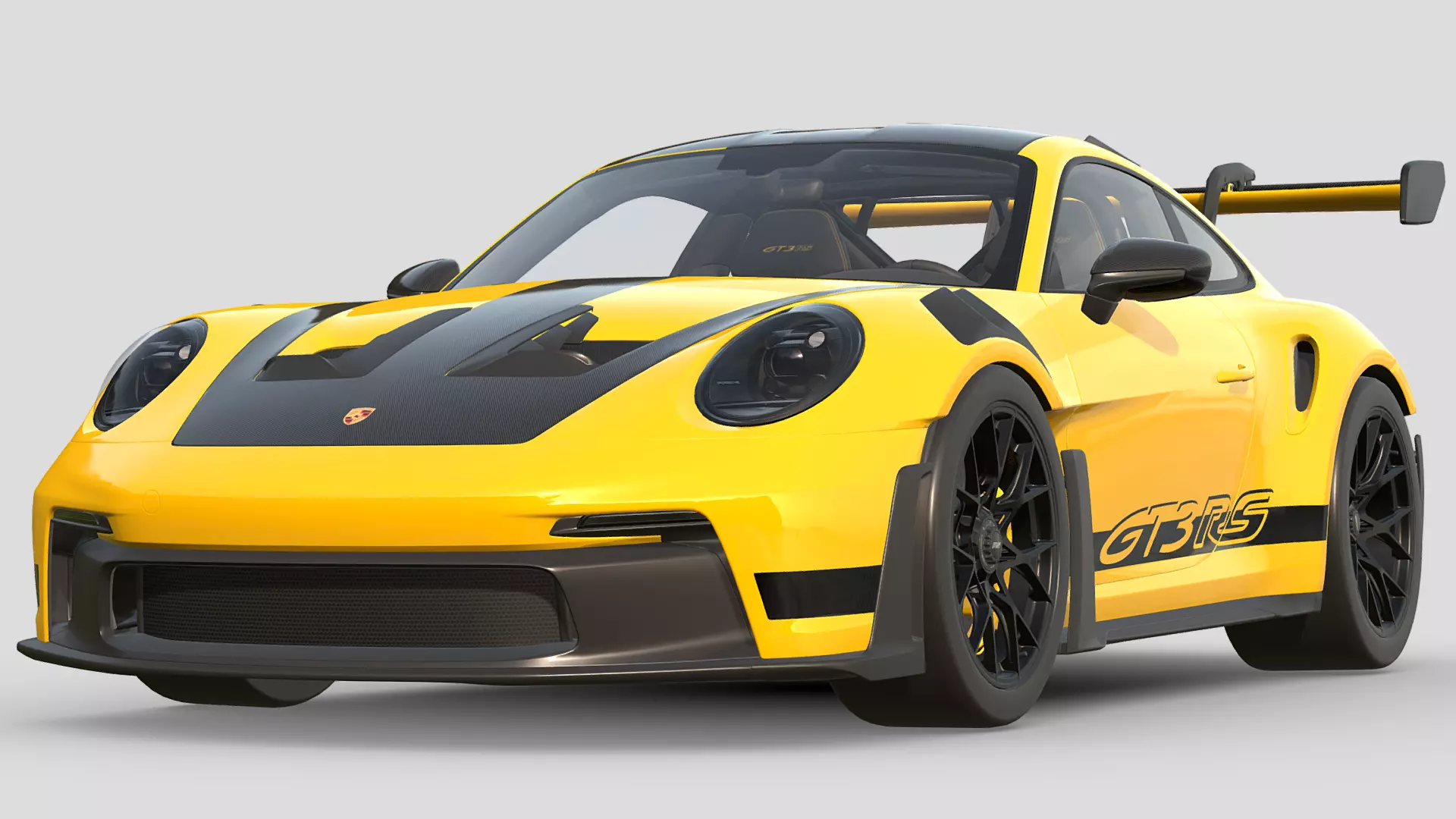 Porsche 911 GT3 RS 992 Weissach 3D model