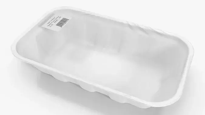 Disposable Food Container 3D model 6