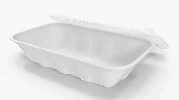 Disposable Food Container 3D model 7