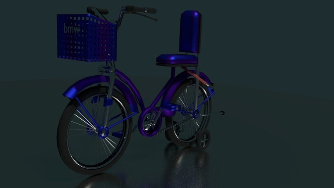 Bicycle with basket