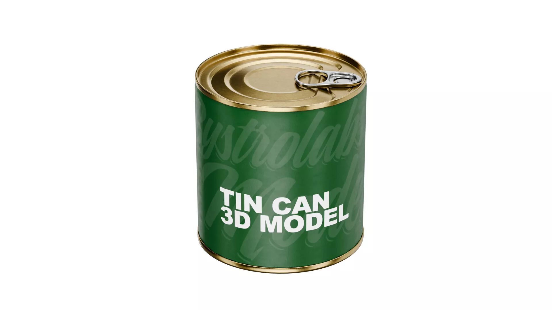 Tin Can Low-poly 3D model