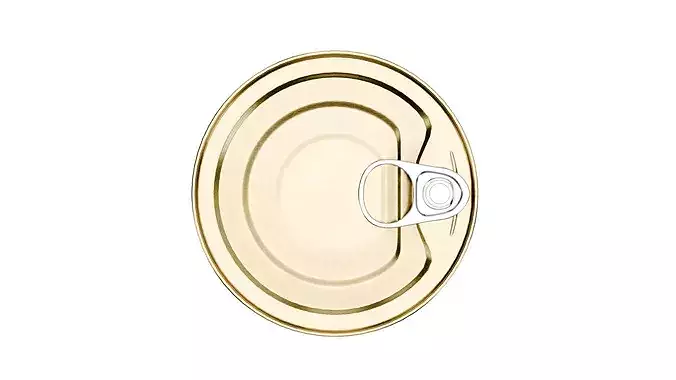 Tin Can Low-poly 3D model 4