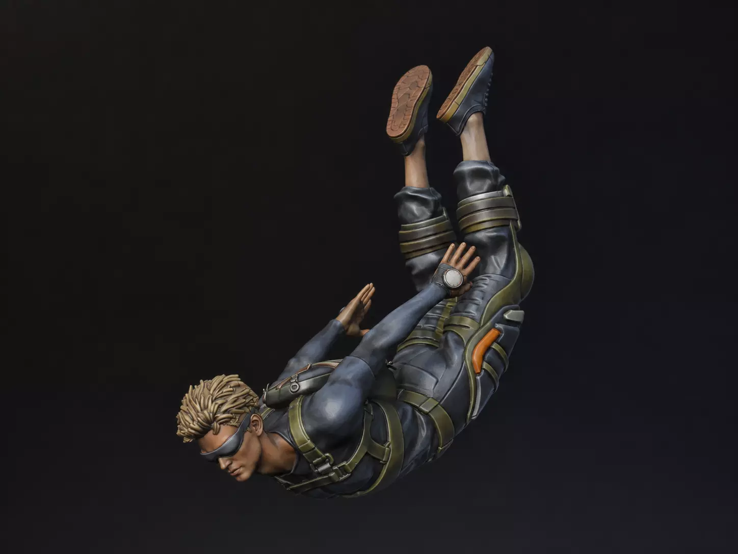 base jumping boy 3 3D print model