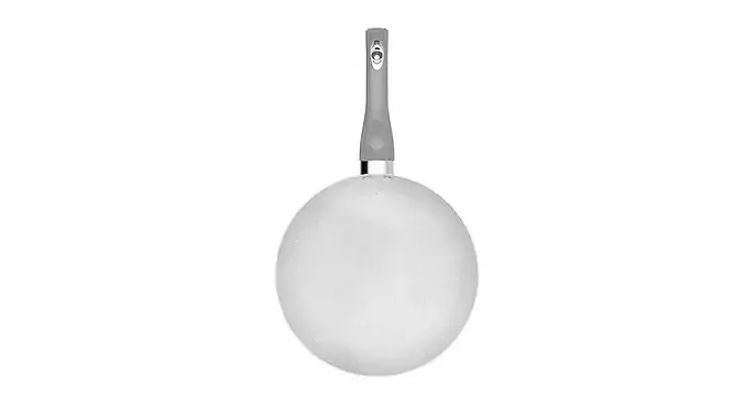 Grey Frying Pan Low-poly 3D model 4