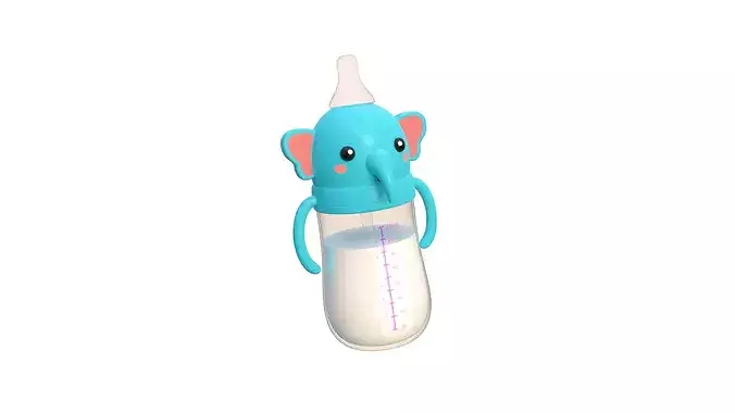 Cute Elephant Baby Bottle