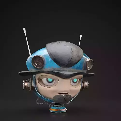 Mini Robot Head 3D model