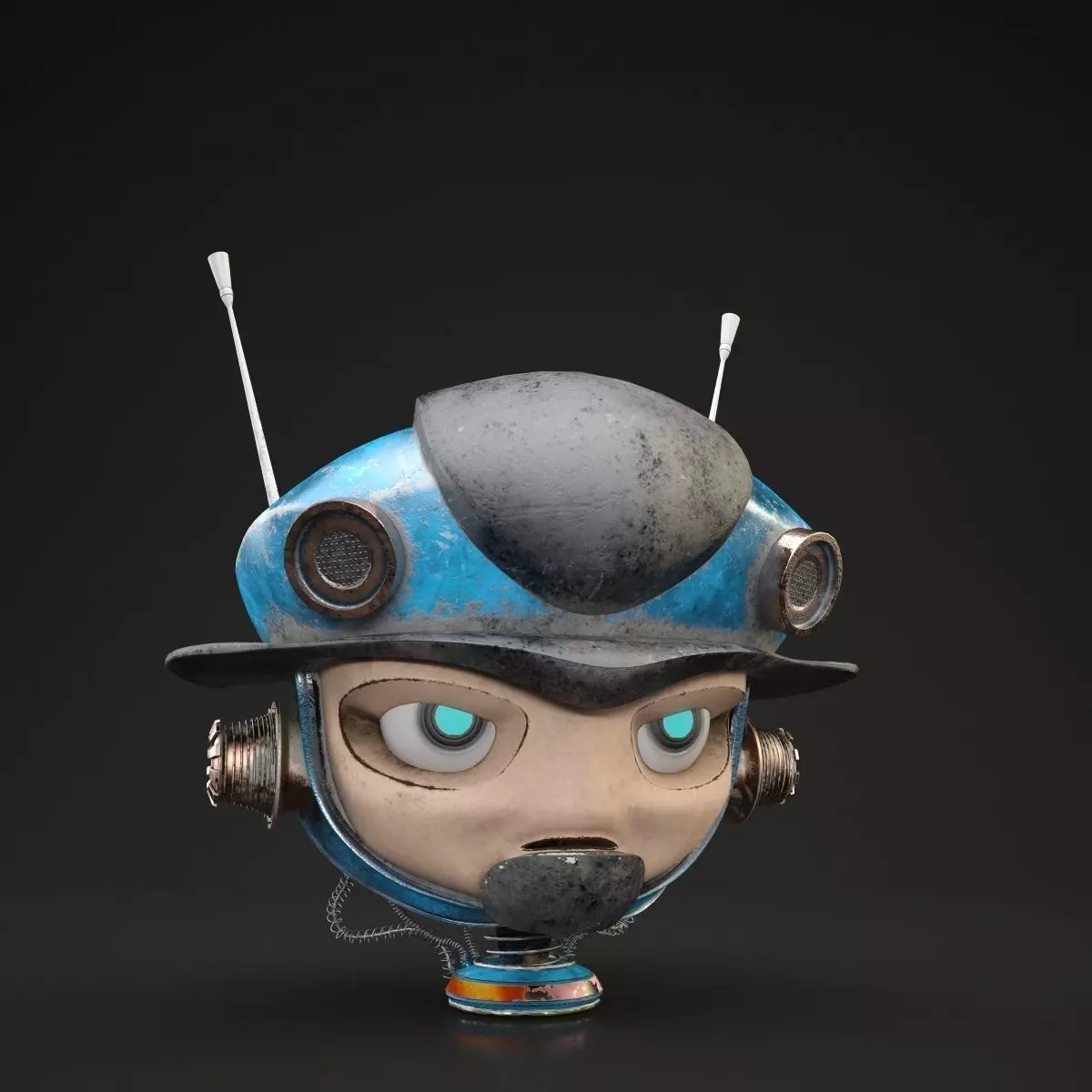 Mini Robot Head 3D model