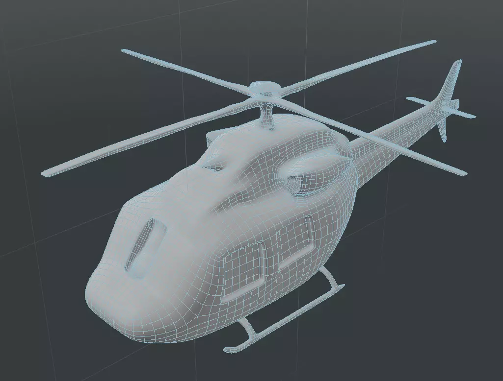 3D wireframe model 3D model