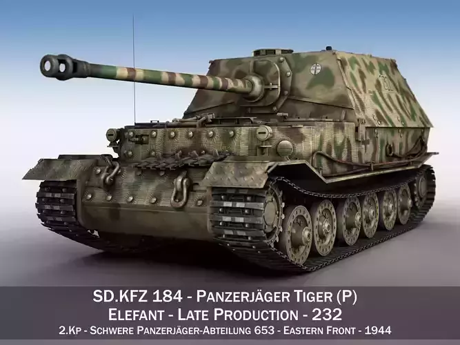 Elefant Tank destroyer - Tiger P - 232