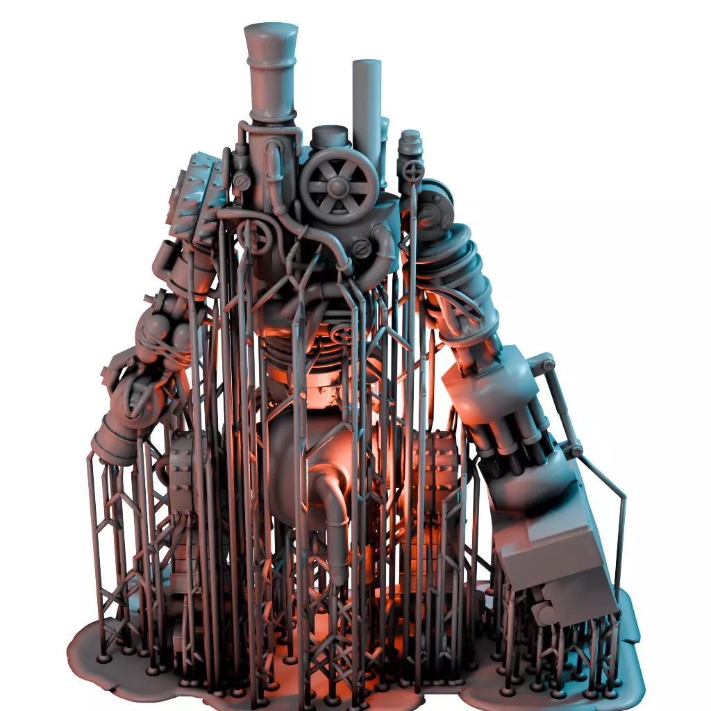 Kings Flame Fuoco VI - Fantasy 3D Print Model 3D print model