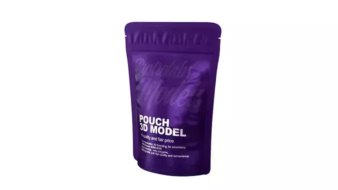 Snack Pouch Low-poly 3D model