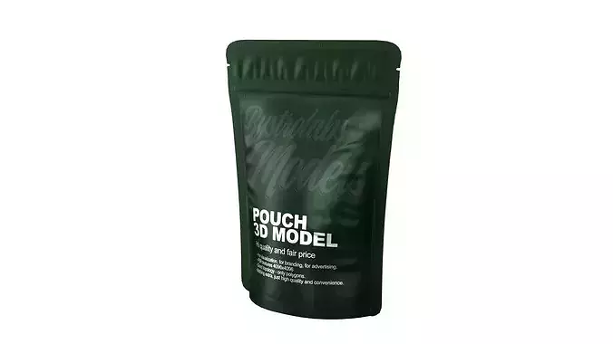 Food Pouch Bag Low-poly 3D model